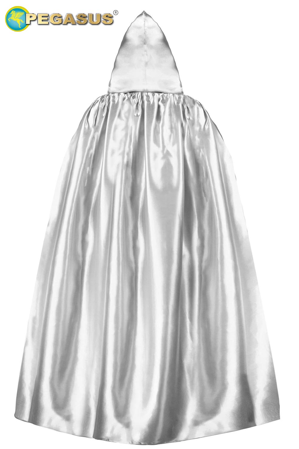 MANTELLO CAPPUCCIO DOUBLE BIANCO-NERO ADULTO